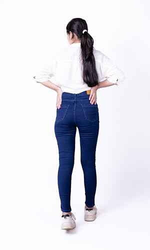 Image of Women's Skinny Fit Full-Lenth High Rise Stretchable and Comfortable Denim Jeans