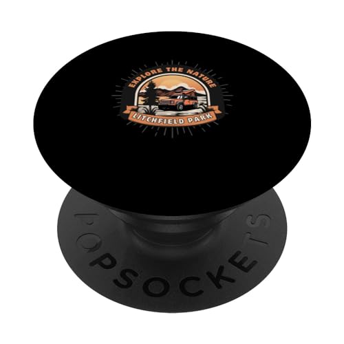 Litchfield Park National Park PopSockets Swappable PopGrip, Black
