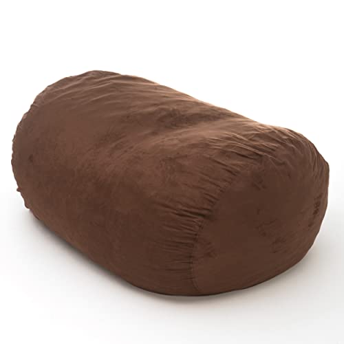 Christopher Knight Home Haley 6 Ft Faux Suede Microfiber Bean Bag (Brown) #TOP16