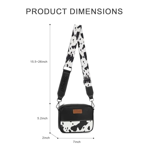 Image of Wrangler Small Crossbody Bags for Women Aztec Mini Purses with Guitar Strap | with Guitar Strap