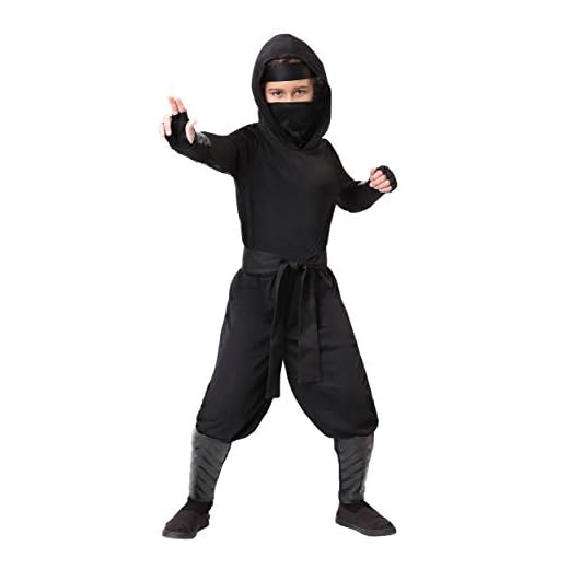Child Stealth Shinobi Ninja Costume Large