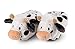 Produktbild NICI Hausschuhe Kuh Cowluna Größe 38-41  kuschelige Pantoffeln für warme Füße, Plüsch-Schuhe im Kuh-Design für Kinder & Erwachsene, 49040, tolle Geschenkidee, schwarz-weiß