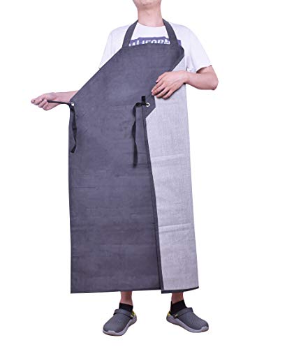 Nanxson Men’s Apron Thick Rubber Waterproof Apron Factory Butcher Adjustable Working Apron CF3024