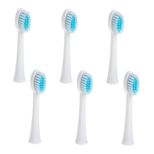 SAFIGLE 6 piezas Cabezales Recargables para Cepillo de Dientes Eléctrico X- Unidades Cerdas Suaves y Duraderas Compatibles con X Q Q Diseño Portátil y Seguro para Encías Sensibles para