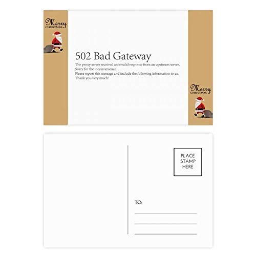 Cartes postales Programmer 502 Bad Gateway Noël : correspondance geek et humour informatique