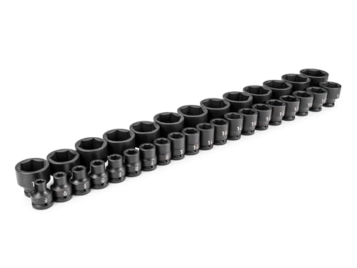 Image of TEKTON 3 /4 Inch Drive Impact Socket Set, 33-Piece | SID93007