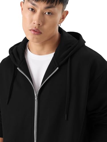 Image of LAZYCHUNKS Men's Zipper Hooded Sweatshirt | Premium Full Sleeve Hoodie Jacket with Front Zip & Pockets | Stylish Winter Wear, Warm Casual Sportswear for Men