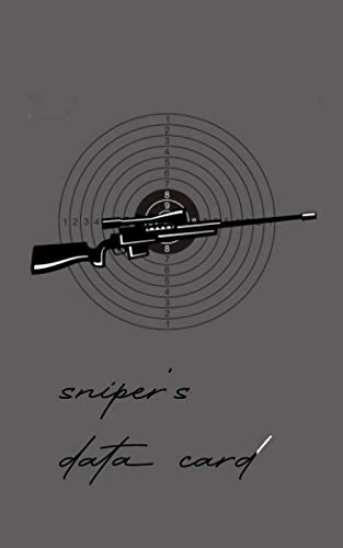 sniper’s data card: Shooting Log Book,Shooting Logbook,Target,Handloading Logbook,Range Shooting Book,Target Diagrams,Shooting Data,Sport Shooting Record Logbook,Blank Shooters Log