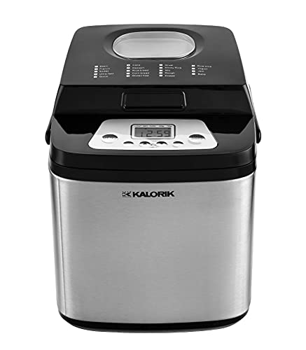 Kalorik TKG BBA 2001 Brotbackautomat, Kapazität ca. 500 g & 700 g, 19 digitale Programme, LCD-Display, 10 min…