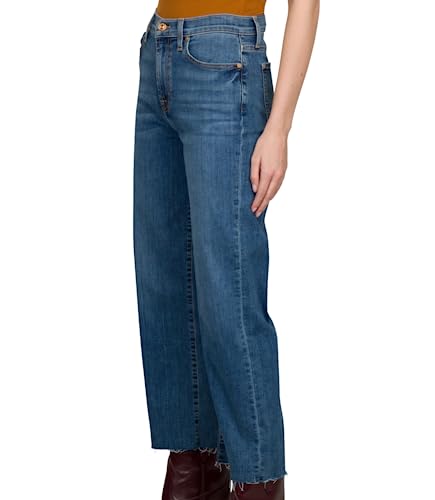 7 For All Mankind Women's Wide-Leg Crop Jeans in Alexa2