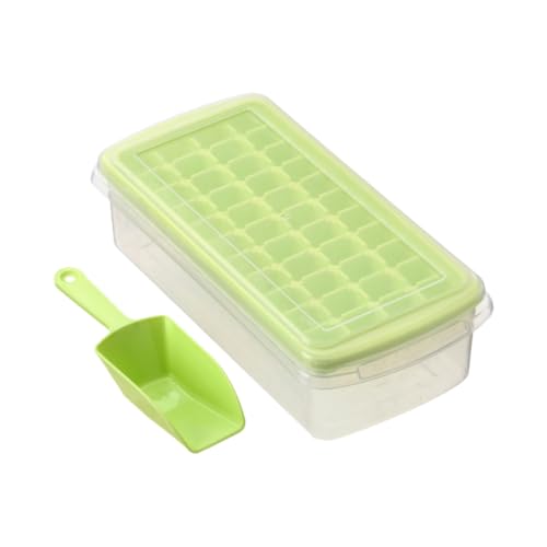Molde para cubitos de hielo con tapa y cuchara miniatura 1