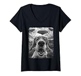 Photo Gallery donna beagle dog ufo alien selfie extraterrestre maglietta con collo a v Photo Gallery donna beagle dog ufo alien selfie extraterrestre maglietta con collo a v