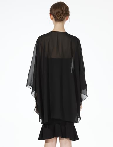 Women's Sleeved Chiffon Shawls and Wraps for Evening Dress Lightweight Cover Up Kimono Cardigan Jacket4