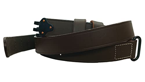 Us M1 Garand Leather Rifle Sling Wwii 1907 Pattern Springfield Gun Sling Wwi 1903 Black Brown Steel Brass (Brown Steel H/W) #TOP4