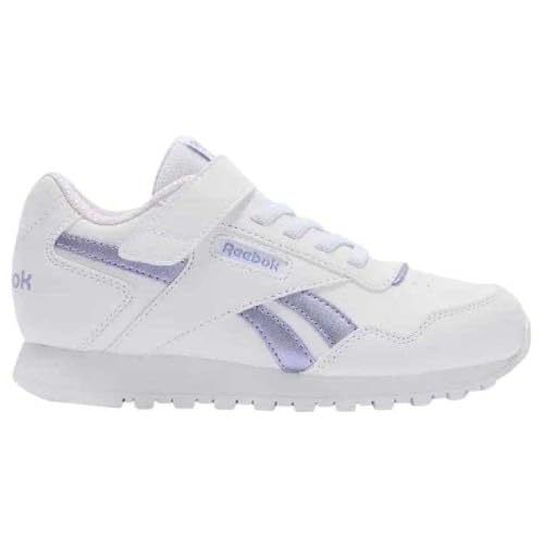 Reebok Glide Elastic & Top Strap, Zapatillas, Ftwrwhite Metalicpurple Digital Leam, 34 EU