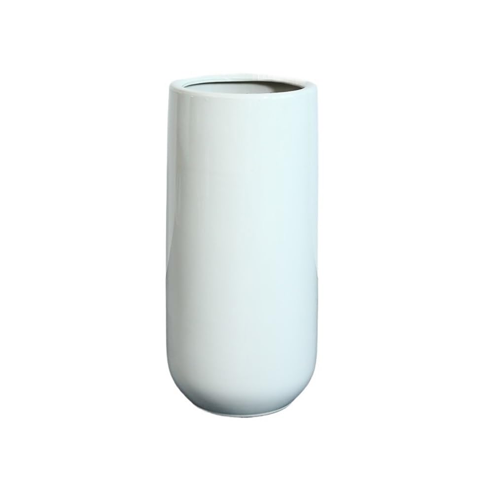 Doniczki Prosta nordycka biała ceramiczna doniczka do użytku domowego, salonu, liść fortepianowy, Banyan Special zielona Doniczka ceramiczna(Średni)