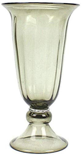 Vase moderne minimaliste en verre gris fumé MU pour salon