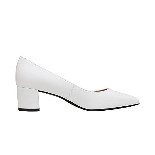 Image of DREAM PAIRS Women's Chunky Low Block Heels | 2 inch Chunky Block Heel, Closed Toe, Comfort Latex Padded Insole, Light TPR Sole, Working, Dress, Wedding Pumps Shoes