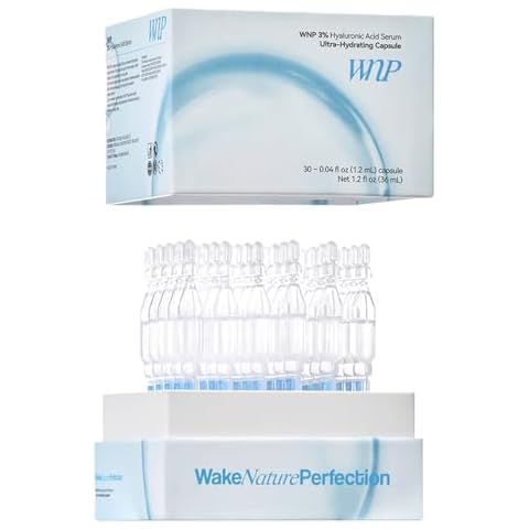 WNP Ultra-Hydrating Serum 3% Hyaluronic Acid Skin Repair|Pre-makeup SkinCare|Anti-Aging serum for face Single-Use Vials Skincare|Hyaluronic Acid Tubes for Sensitive skin|4D Hyaluronic Acid(1.2 ml)*30 Cover