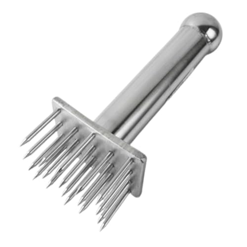 CLISPEED Batticarne Aghi in Acciaio Resistente Martello per Ammorbidire Carne Strumento Compatto per Casa e Ristorante Adatto Manzo Pollo e Maiale (28 Aghi)