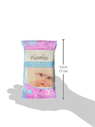 FizzWizz Pacifier, Nipple and Bottle Wipes, 30 Count, 3 Pack - Thumbnail 2