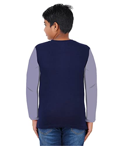 Image of CHECKERSBAY Boys Cotton Printed Full Sleeve T-Shirt