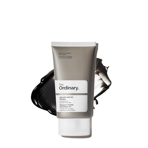 The Ordinary Salicylic Acid 2% Masque, Clarifying Charcoal & Clay Mask for Blemish-Prone Skin, 1.7 Fl Oz