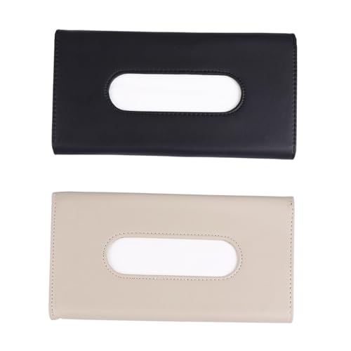 Car-Visor-Tissue-Box-Hanging-Tissue-Boxes-Holder-Headset-Tissue-Case-Holder-for-Car-Vehicle-Black Car Visor Tissue Box Hanging Tissue Boxes Holder Headset Tissue Case Holder for Car Vehicle (Black) - Image 1