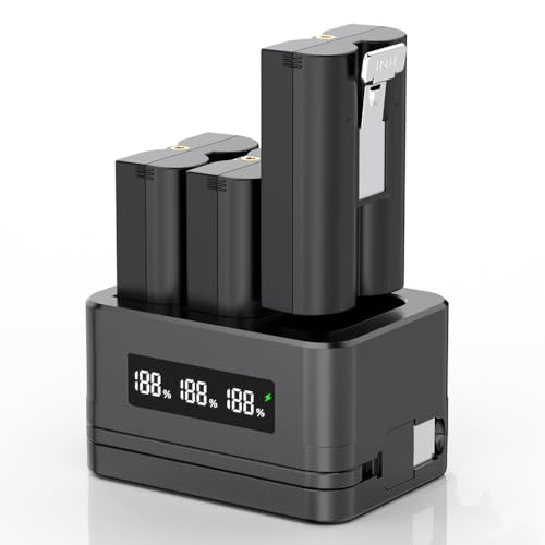 Batterie Ring 2 station de charge 3 slots et lot de 3 batteries 6040mAh avec écran LED