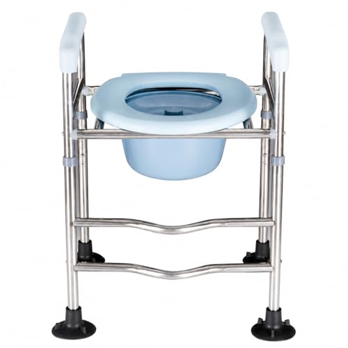 Qialexicon �g�C�� �肷�� ���p�i �����オ��⏕ �X�e�����X�� O�^�t���[�� �u���^�肷�� �H���s�v, ['reinforced upgraded toilet safety frame', 'armrests', 'height adjus