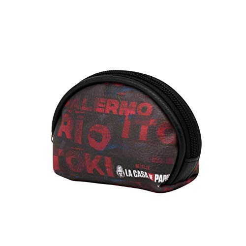 Karactermania La Casa de Papel Cities-Monedero Oval, Rojo, Talla única