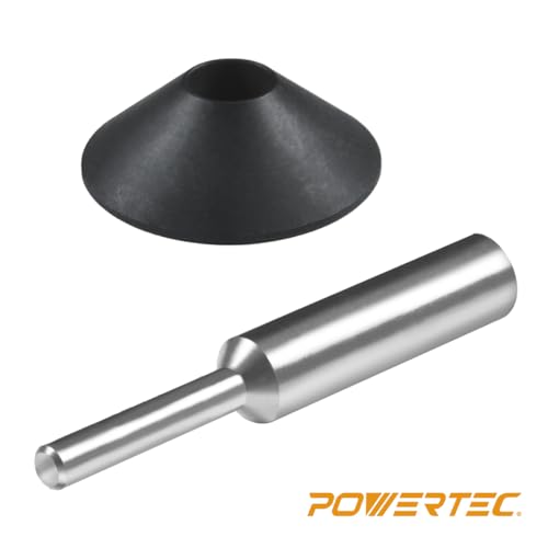 POWERTEC Router Centering Pin and Cone Set for Porter Cable Style Router Sub Bases with 1/2" & 1/4" Ends, Calibrate Router Base Plates, Centering Template Guides on Routers Tool & Accessories - 71833 - Image 7