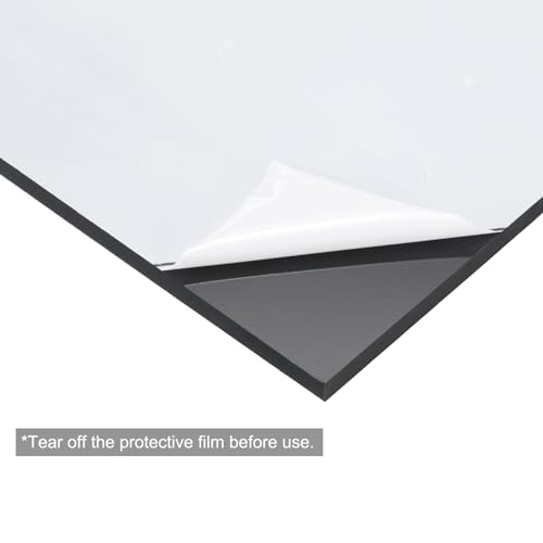 Image of MECCANIXITY Black ABS Plastic Sheet 7 x 4 x 0.16 Inch for Building Model, DIY Crafts, Panel, Pack of 1 Pcs