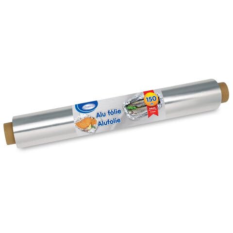 1 rotolo di pellicola di alluminio robusta qualità 44 cm x 150 m, 11 my confezionato singolarmente