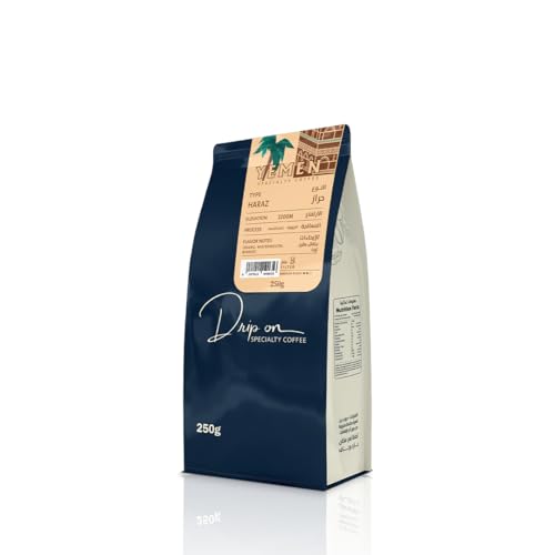 Drip On Roasted Specialty Coffee Beans - Whole Beans 250 g - YEMENI INFUSION HARAZ