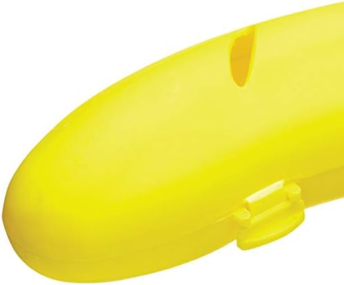 KitchenCraft Plastic Banana Case, Yellow, 25 cm