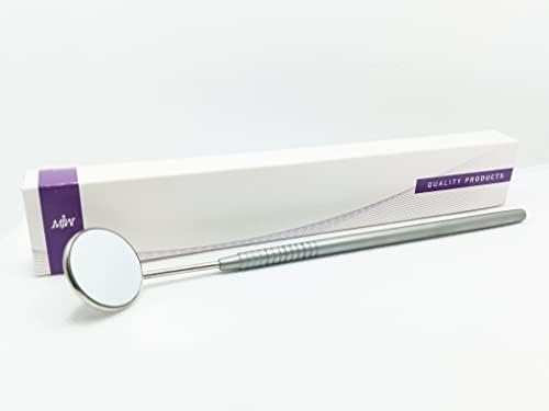 Dental Mirror Front Surface with Handle Tooth Mirror Dental Stainless Steel Dentist Tools for Teeth Cleaning Inspection Oral Hygiene Mouth Mirror for Daily Use CE