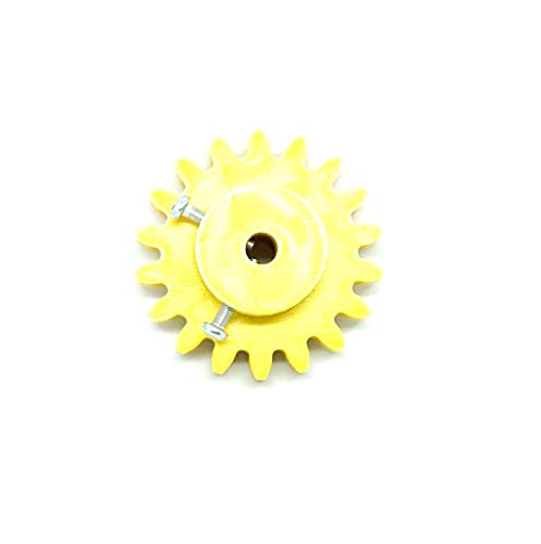 Image of INVENTO 4pcs 3D Printed Plastic Spur Gear 18 Teeth, 50mm dia, 10mm Width, 6mm hole for DIY Projects