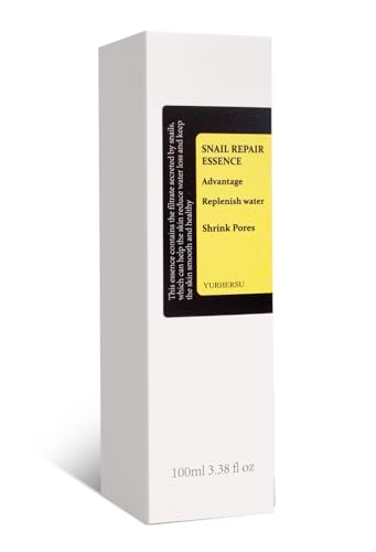 Snail Mucin Power Repairing Essence, with 96.3% Snail Secretion Filtrate, Replenish Water Shrink Pores, Hydrating Serum for Face Wrinkles & Fine Lines & Dull Skin; 100ml, 3.38 fl.oz;
