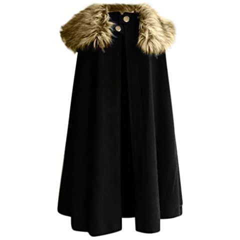 Liebeimmer Black Vintage Cloak Coat for Men Cover