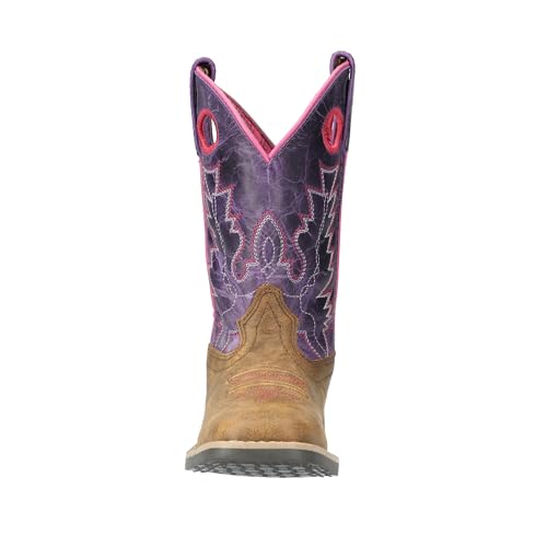 Image of Smoky Mountain Boots Girls' Tracie Square Toe Leather Western Cowgirl Boots