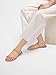 SOVANYOU Toe Ring Sandals For Women Tan Strappy Flat Sandals Toe Loop Slip-on Slide Sandals Open Toe Comfortable Summer Shoes