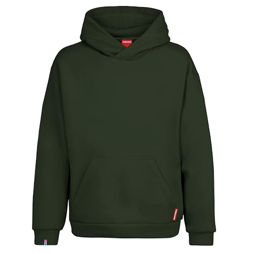 Sweat-shirt à capuche homme en coton noir ou gris vêtement ample Mayara