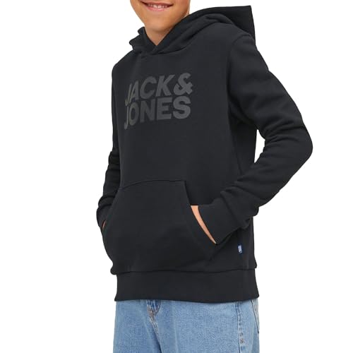 JACK & JONES Sudadera con capucha con el logotipo de Essentials Corp para niños164
