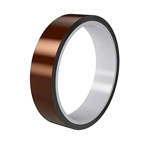 MaoNativey 1 Rollen Hitzebeständiges Tape, Hohen Temperaturen Hitzebeständig Tape Drucker Hitzebeständiges Tape Elektronik Isolierband zum Abdecken,Löten,Pulverbeschichten（30mm