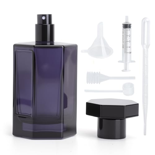 UOCAI 100ml Vaporisateur Parfum Voyage Vide Rechargeable Vaporisateur Parfum Vide Réutilisable, Atomiseur De Parfum Avec Pipette Et Entonnoir, Flacon Parfum...
