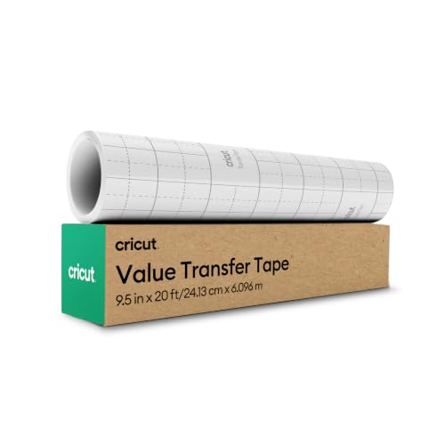 Cricut Value Cinta de Transferencia - Rollo 6.1 metros - Papel de Transferencia Tack Medio para Decoración de Tazas, Ventanas y Pegatinas