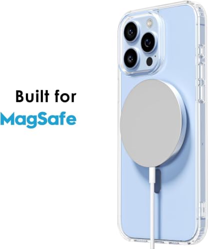 Image of DIZORO Crystal Clear Magnetic Compatible with iPhone 13 Pro Max Case with Anti-Yellow Anti-Scratch Shockproof Transparent Cover