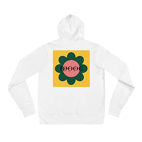 Sweat à capuche blanc portrait cool taille L pour homme et femme