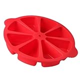 Nyutcwe 8 Dreieck Hohlraum Silikon Kuchenform Backwanne Kuchenform Silikon -Gebäckpfanne Pizzascheiben wiederverwendbar